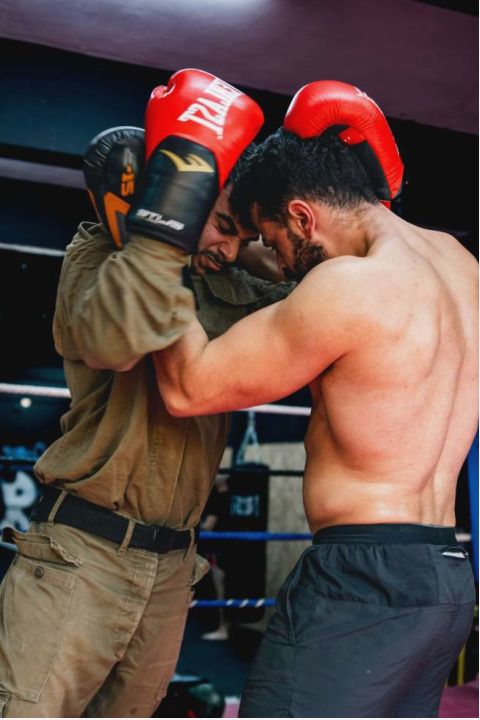 Pair of sparring gloves
